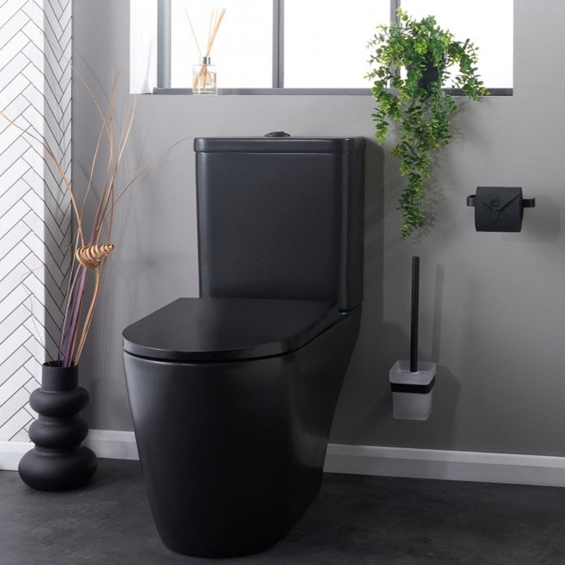 Utah Close Coupled Cistern & Fittings Only - Matt Black